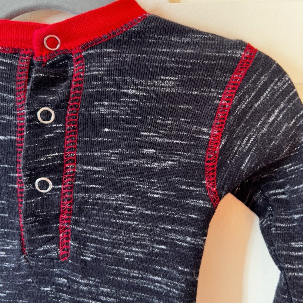 Lazy One Infant Alaska Moose Caboose‎ Plaid Flapjack Pajamas Size 12 Months - Picture 6 of 11
